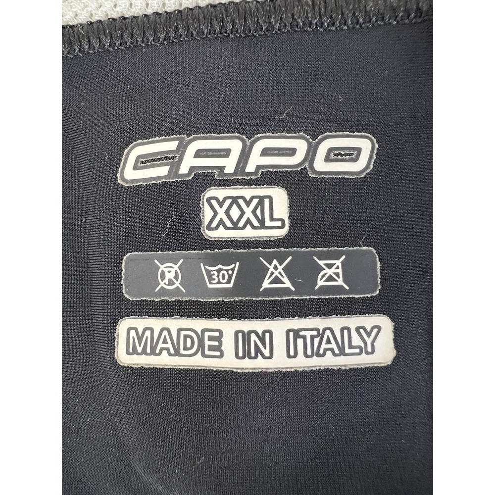 Capo Cadence Cycling Bib Shorts Men's XXL Custom Bike Padded Made In‎ Italy - Picture 6 of 11